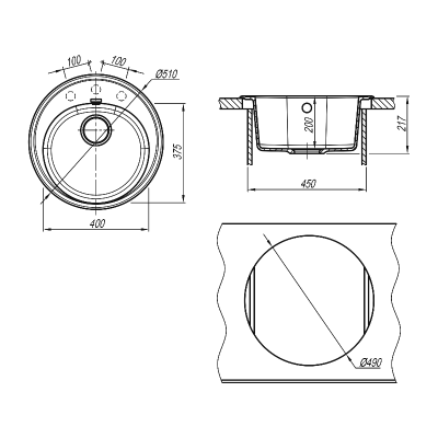 Мойка Florentina Лотос 510 жасмин Мойка Florentina Лотос 510 жасмин