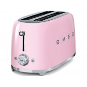 Тостер на 4 ломтика SMEG TSF02PKEU розовый