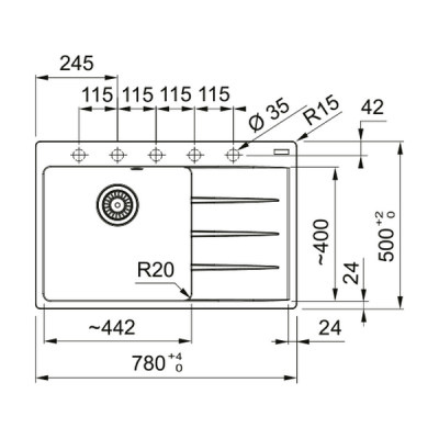 Мойка Franke CNG 611/211-78 TL, черный матовый, чаша слева (114.0639.726) Мойка Franke CNG 611/211-78 TL, черный матовый, чаша слева (114.0639.726)