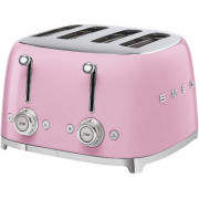 Тостер на 4 ломтика SMEG TSF03PKEU розовый