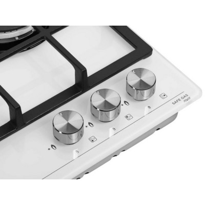 Варочная панель MEFERI MGH453WH GLASS POWER газовая Варочная панель MEFERI MGH453WH GLASS POWER газовая