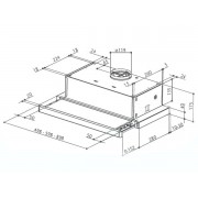 Вытяжка Faber FLEXA HIP AM/X A60 м/кассета (110.0261.456)