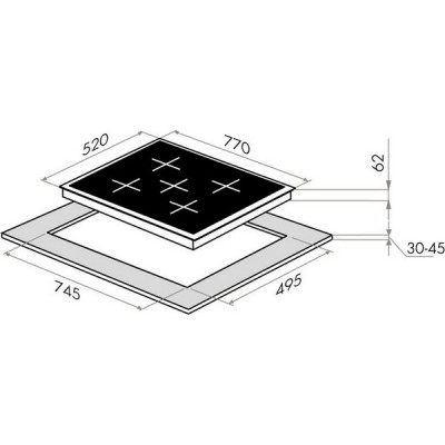 Варочная панель MAUNFELD EVI.775-FL2-BK индукционная Варочная панель MAUNFELD EVI.775-FL2-BK индукционная