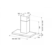 Вытяжка Bertazzoni KT90PRO1XA