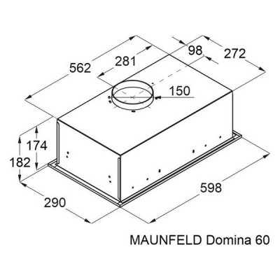 Вытяжка MAUNFELD Domina 60 белый Вытяжка MAUNFELD Domina 60 белый