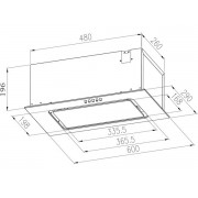 Вытяжка MEFERI INBOX60WH GLASS ULTRA