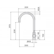 Смеситель Falmec ISEO ROUND WH