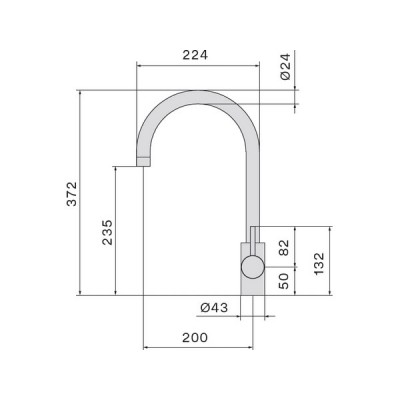 Смеситель Falmec ISEO ROUND WH Смеситель Falmec ISEO ROUND WH