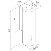Вытяжка Falmec POLAR WHITE 35