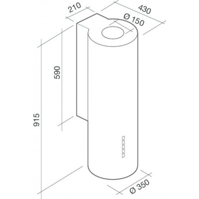 Вытяжка Falmec POLAR WHITE 35 Вытяжка Falmec POLAR WHITE 35