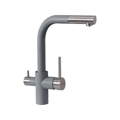 Смеситель Florentina Кристалл серый шёлк Смеситель Florentina Кристалл серый шёлк