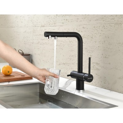 Смеситель Paulmark Serpentine Se213222-418, черный Смеситель Paulmark Serpentine Se213222-418, черный