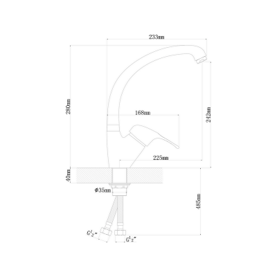 Смеситель Florentina Омега капучино Смеситель Florentina Омега капучино