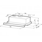 Вытяжка KRONA KAMILLA sensor 600 white glass (2 мотора)