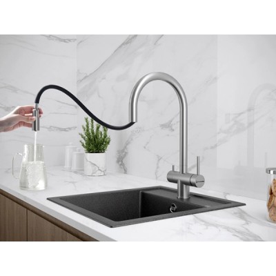 Смеситель Kuchenstern DRIM-FS нержавеющая сталь Смеситель Kuchenstern DRIM-FS нержавеющая сталь