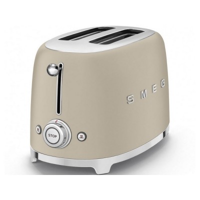 Тостер на 2 ломтика SMEG TSF01MLMEU лунный свет матовый Тостер на 2 ломтика SMEG TSF01MLMEU лунный свет матовый