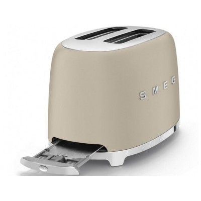 Тостер на 2 ломтика SMEG TSF01MLMEU лунный свет матовый Тостер на 2 ломтика SMEG TSF01MLMEU лунный свет матовый