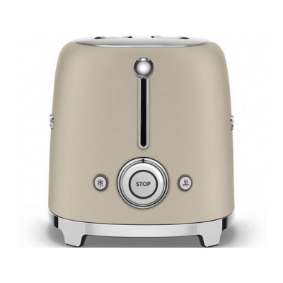 Тостер на 2 ломтика SMEG TSF01MLMEU лунный свет матовый Тостер на 2 ломтика SMEG TSF01MLMEU лунный свет матовый