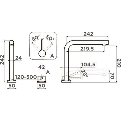 Смеситель Omoikiri Nara-BN латунь/нержавеющая сталь (4994328) Смеситель Omoikiri Nara-BN латунь/нержавеющая сталь (4994328)