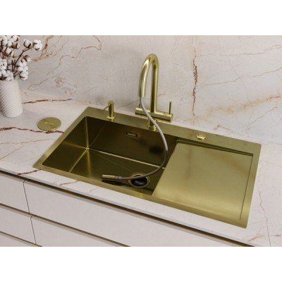 Смеситель Omoikiri Akita-S-LG латунь/светлое золото (4994350) Смеситель Omoikiri Akita-S-LG латунь/светлое золото (4994350)