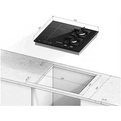 Варочная панель Kuppersberg IGS 601 комбинированная Варочная панель Kuppersberg IGS 601 комбинированная