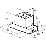 Вытяжка MAUNFELD BERK 60 Built In чёрный антрацит