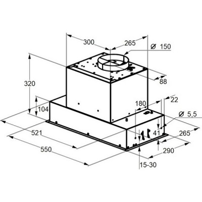 Вытяжка MAUNFELD BERK 60 Built In чёрный антрацит Вытяжка MAUNFELD BERK 60 Built In чёрный антрацит