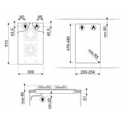 Варочная панель SMEG PV332CN газовая