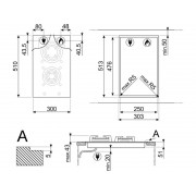 Варочная панель SMEG PV332CN газовая