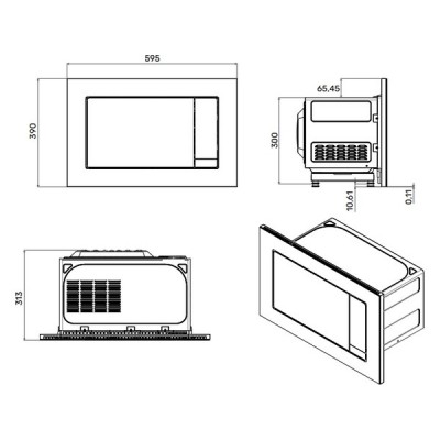 СВЧ-печь Kuppersberg HMW 622 B встраиваемая СВЧ-печь Kuppersberg HMW 622 B встраиваемая