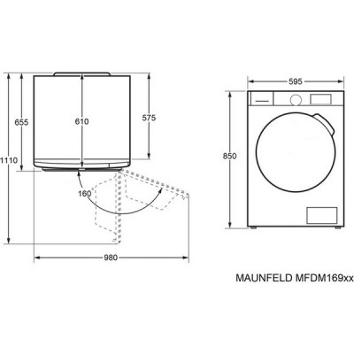 Сушильная машина MAUNFELD MFDM169WH Сушильная машина MAUNFELD MFDM169WH