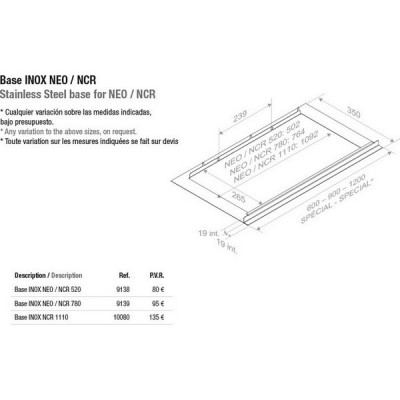 Вытяжка Pando NEO/78 INOX V.830 SEC Вытяжка Pando NEO/78 INOX V.830 SEC