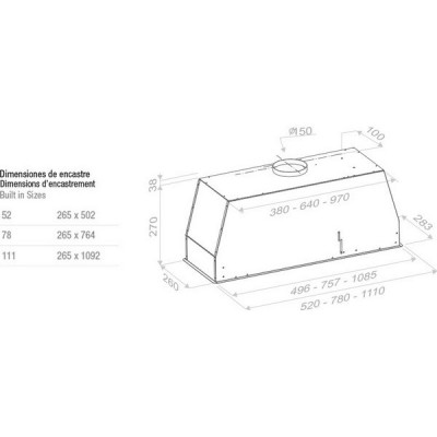 Вытяжка Pando NCR/78 TOTAL BLACK V.850 SEC Вытяжка Pando NCR/78 TOTAL BLACK V.850 SEC