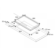 Варочная панель Bertazzoni P905LHERNE газовая