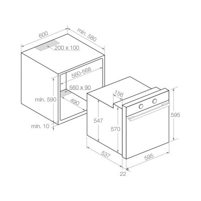 Духовой шкаф Pando PHB-961 Духовой шкаф Pando PHB-961