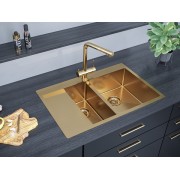 Мойка Paulmark Union PM537851-BGR, брашированное золото