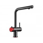 Смеситель Omoikiri Hotaru-GM-R латунь/вороненая сталь/красный (4994026)