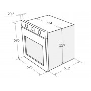 Духовой шкаф MAUNFELD EOEH.5811B