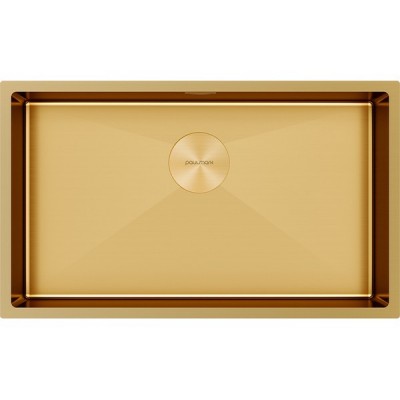 Мойка Paulmark Next 74 uni PM217444-BG, брашированное золото Мойка Paulmark Next 74 uni PM217444-BG, брашированное золото