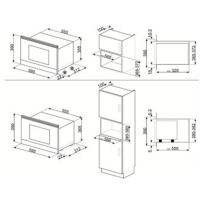 СВЧ - печь SMEG MP722AO СВЧ - печь SMEG MP722AO