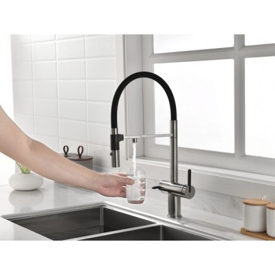 Смеситель Paulmark Gravity Gr213888-BS, брашированная нерж. сталь Смеситель Paulmark Gravity Gr213888-BS, брашированная нерж. сталь