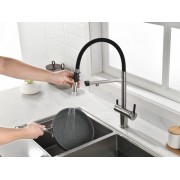 Смеситель Paulmark Gravity Gr213888-BS, брашированная нерж. сталь