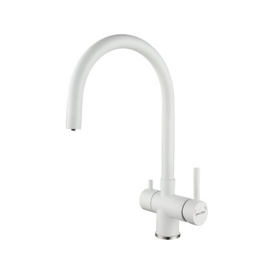 Смеситель Paulmark Heller He213218-431, матовый белый Смеситель Paulmark Heller He213218-431, матовый белый