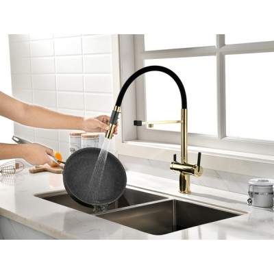 Смеситель Paulmark Gravity Gr213888-G, золото Смеситель Paulmark Gravity Gr213888-G, золото