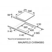 Варочная панель MAUNFELD CVI594SWH индукционная