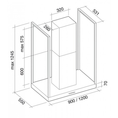 Вытяжка Falmec EUROPA IS FASTEEL 120 Вытяжка Falmec EUROPA IS FASTEEL 120