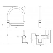 Смеситель KITCHEN SYSTEMS ICON CW Stainless Steel