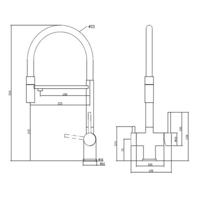 Смеситель KITCHEN SYSTEMS ICON CW Stainless Steel Смеситель KITCHEN SYSTEMS ICON CW Stainless Steel
