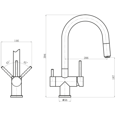 Смеситель Florentina Маэстро песочный Смеситель Florentina Маэстро песочный