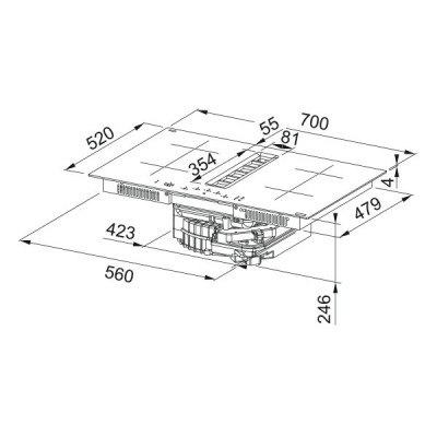 Варочная панель Franke FSM 7072 4RC R HI (340.0731.893) индукционная с вытяжкой Варочная панель Franke FSM 7072 4RC R HI (340.0731.893) индукционная с вытяжкой